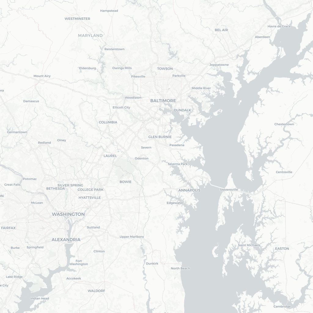 Service area map of Annapolis and the western shore