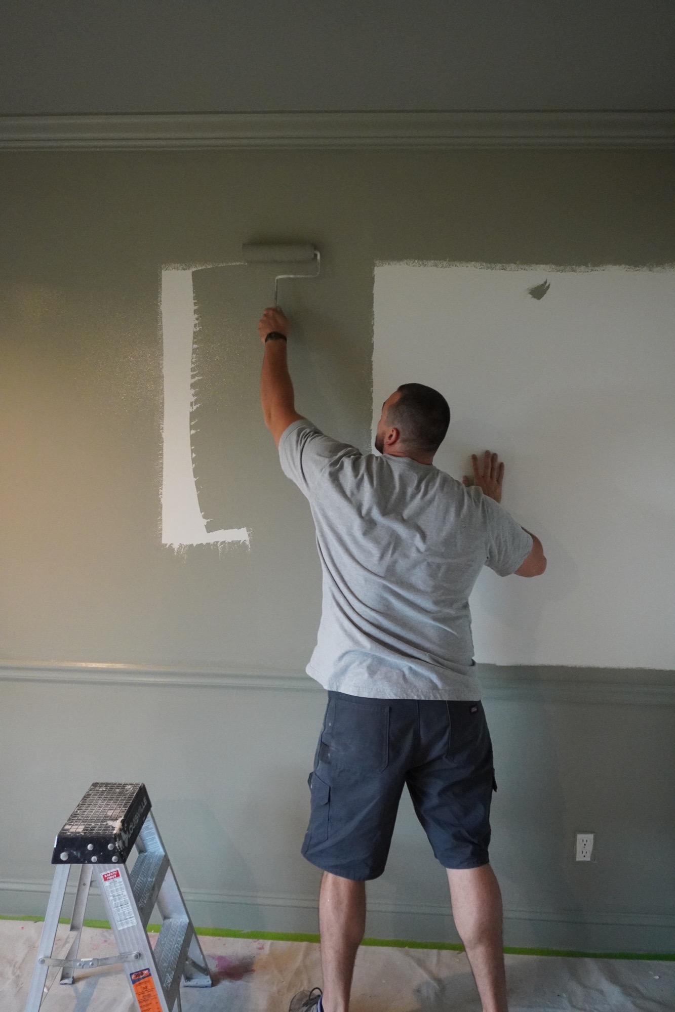 Brushwork on white trim